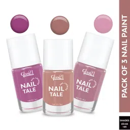 GLAM21 Nail Tale- Nail Lacquer Multicolor Pack Of 3 Combo-09-picture-5