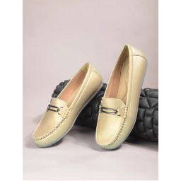 Bata Women Casual Round Toe Loafers Yellow-picture-27