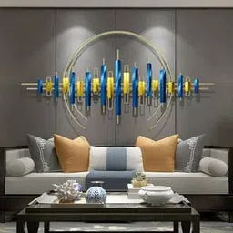 handicrafts town Blue Metal Wall Accent-picture-9
