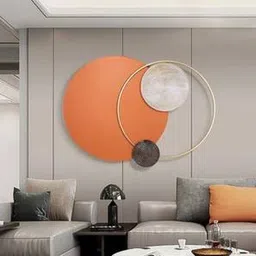 handicrafts town Orange Metal Wall Accent-picture-49