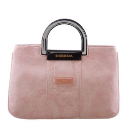 Esbeda Solid Pu Synthetic Armbag - Light Pink-picture-8