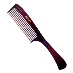 Agaro Hand Made Comb with Handle Brown - Professional Wide Tooth Hair Styling Comb-picture-41
