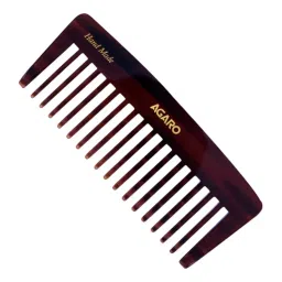 Agaro Hand Made Wide Teeth Shampoo Comb Brown-picture-18