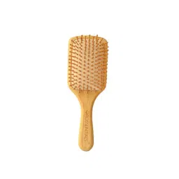 OROSSENTIALS Bamboo Bristle Wooden Big Paddle Hair Brush For Women-picture-40