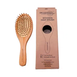 OROSSENTIALS Bamboo Bristles Big Oval Shape Wooden Hair Brush For Women-picture-43