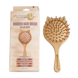 OROSSENTIALS Cat Ear Shape Travel Friendly Bamboo Bristles Hair Brush-picture-46