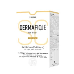 Dermafique Sun Defense Gel Crème, SPF 30, PA +++ Sunscreen 50g, Prevents Tanning & Pigmentation-picture-5