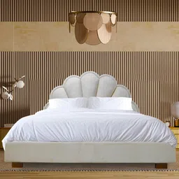 globally indian Plush Retreat Solid Wood Queen Size Bed in Provincial Teak Finish-picture-39