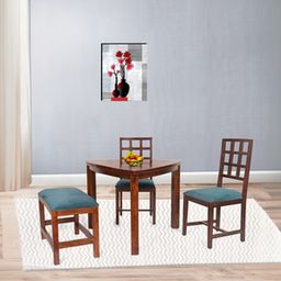 globally indian Pebbles Solid Wood 4 Seater Dining Set in-picture-33
