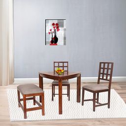 globally indian Twinky Solid Wood 4 Seater Dining Set in-picture-13