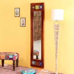 woodenmood Clarke Honey Oak Solid Wood Wall Mirror-picture-9