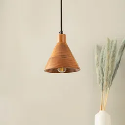 shoppeefry Teak Wood Cased Pendant Light-picture-29