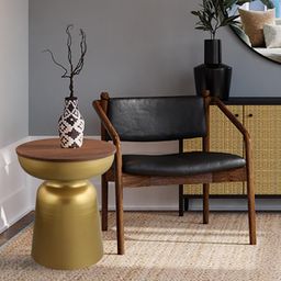 decor darling Metal Side Table in Gold Epl Finish-picture-2