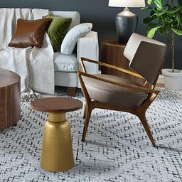 decor darling Metal Side Table in Gold Epl Finish-picture-3