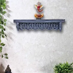 disoo fashions Grey Solid Wood Wall Shelf-picture-21