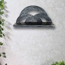 disoo fashions Grey Solid Wood Wall Shelf-picture-49