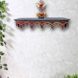 disoo fashions Red Solid Wood Wall Shelf-picture-12