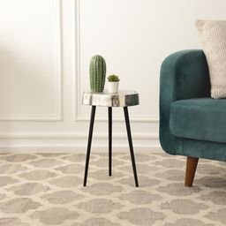 de maison decor Lenoire Metal Side Table in Glossy Finish-picture-18