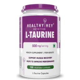 HealthyHey Nutrition L - Taurine - Amino Acid Supplement Veg Capsules-picture-34