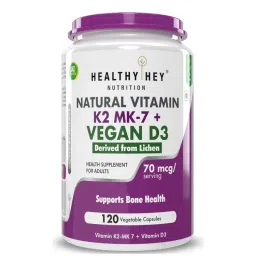 HealthyHey Nutrition Natural Vitamin K2 + Natural D3 (Vegan) Non-Synthetic Veg Capsules-picture-39