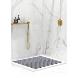 OBSESSIONS Grey Stripe Anti-Skid PVC Shower Mat-picture-32