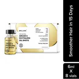 Brillare 30% Argan Oil Shots for Dry, Frizzy Hair Get Smoother, Manageable Hair in 15 Days-picture-11