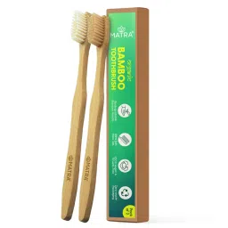 Matra Natural Bamboo Toothbrush With Ultra Soft Bristles & Floss Tip (Pack Of 2)-picture-36