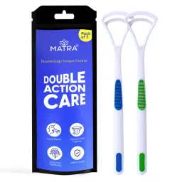 Matra Tongue Cleaner Scraper with Double Edges for Fresh Breath Oral Hygiene & Digestive Health (2 pcs)-picture-48