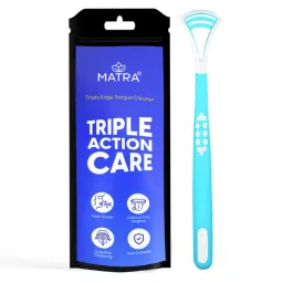 Matra Tongue Cleaner Scraper With Triple Edges For Fresh Breath Oral Hygiene & Digestive Health-picture-32