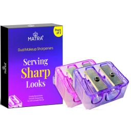 Matra 2 In 1 Dual Sharpener Cosmetic Pencil Sharpener For Kajal, Brow Pencil, Crayon Lipsticks-image-16