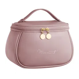 Matra Travel Makeup Organizer Cosmetics Bag with Handle Multipurpose Toiletry & Vanity Pouch - Pink-picture-36