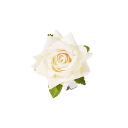 Matra Rose Hair Clip Artificial Flower Accessory Bridal Floral Brooch Pin for Bun Braid Juda White-picture-33