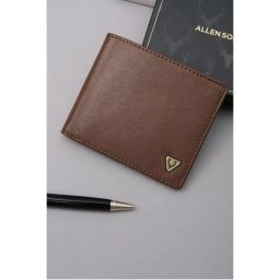 Allen Solly Men Brown Textured Genuine Leather Wallet-picture-39