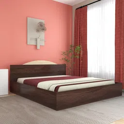 direct factory to home private limited (df2h) Arisa Engineered Wood King Size Box Storage Platform Bed in Walnut Finish-picture-17