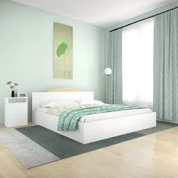 direct factory to home private limited (df2h) Arisa Engineered Wood King Size Box Storage Bed in White Finish-picture-15