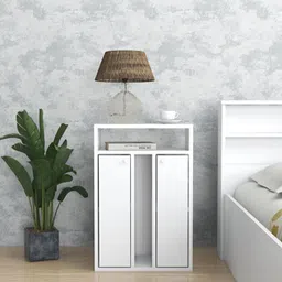 direct factory to home private limited (df2h) Ren Engineered Wood Bedside Table in White Finish-picture-24