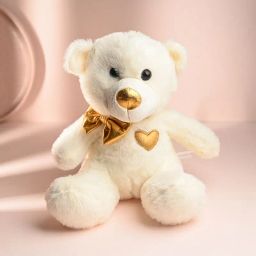 Vanilla Cake With Plush Teddy Bear image 2