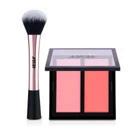 Nykaa Cosmetics Get Cheeky - Matte Blush Duo + Nykaa Cosmetics Blendpro Blush Makeup Brush-picture-20
