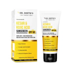 Dr. Sheth's Kesar and Kojic Acid Sunscreen with SPF 50+ PA++++ for Pigmentation and All Skin Types-picture-38