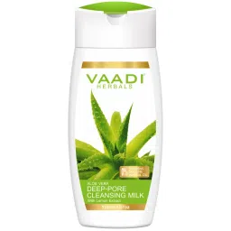 Vaadi Herbals Aloevera Deep Pore Cleansing Milk With Lemon Extract-picture-24
