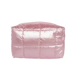 Colorbar Quilted Puffer Makeup Pouch - Gleaming Pink-picture-7