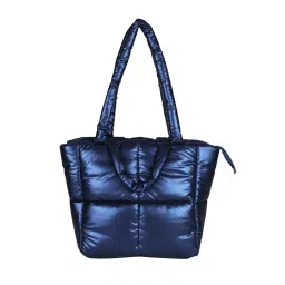 Colorbar Quilted Puffer Tote Bag - Cosmic Blue-picture-6