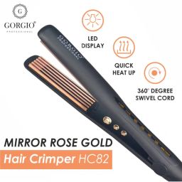 Gorgio Professional Premium Real Titanium Rose Gold Plated Hair Straightener HC82-picture-42