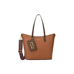 Lavie Luxe Women Duo Halon Tote Bag and Pouch with Detachable Strap -Tan (L)-picture-43