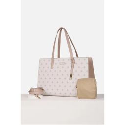 Van Heusen Women Formal Grey Printed Handbag with Detachable Strap & Pouch-picture-29