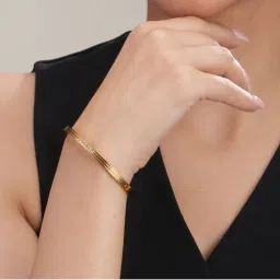 Palmonas Women Diamond Allure Gold Plated Kada-picture-42
