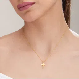 Palmonas Women Golden Cross Necklace-picture-47