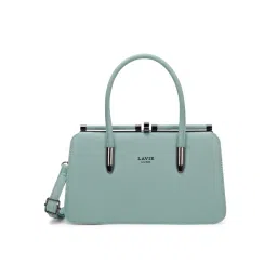 Lavie Luxe Women Book Frame Satchel Bag with Detachable Strap -Turquoise (M)-picture-17