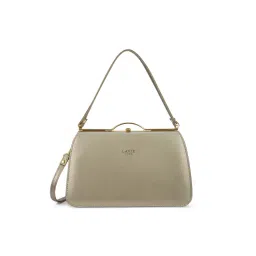 Lavie Luxe Women Book2 Frame Satchel Bag with Detachable Strap -Gold (M)-picture-17