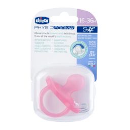 Chicco Physio Soft Silicone Pink Soother (16-36M)-picture-40